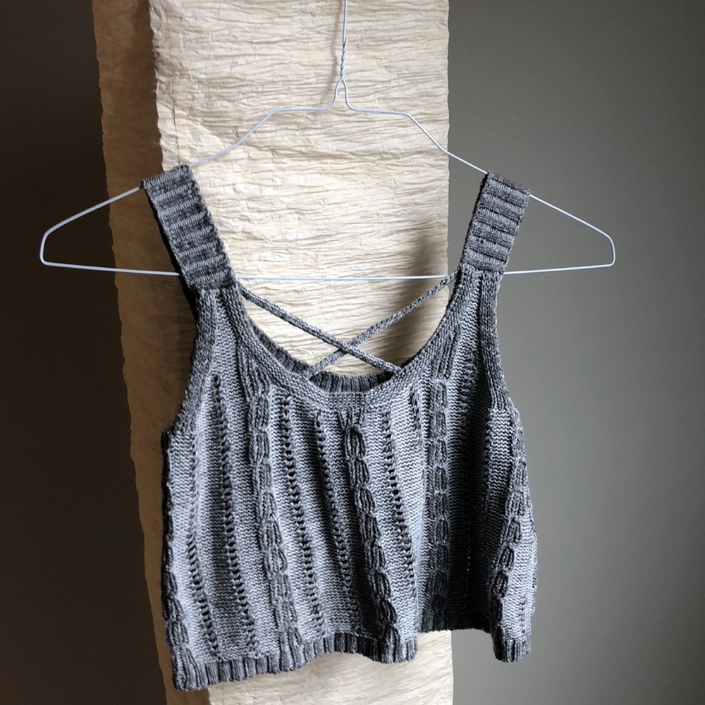 Cropped Sweater Tank